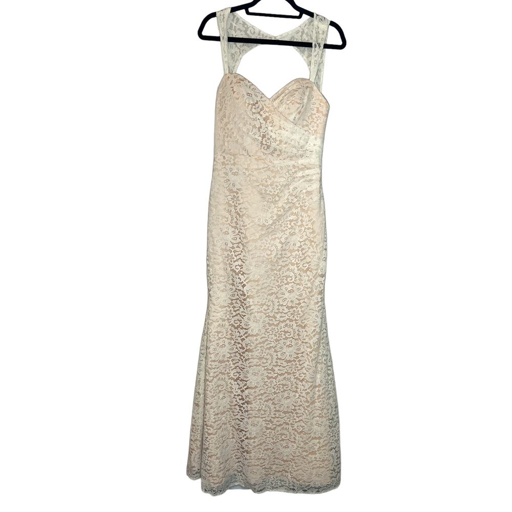 NEW Christina Wu 22715 Ivory Lace Mermaid Sweetheart Neckline Gown Size 8 NWT